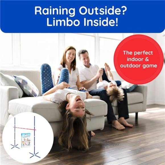 Limbo Game for Adults and Family - Indoor Holiday Fun, Backyard Games,Lawn Games - Picture 3 of 6